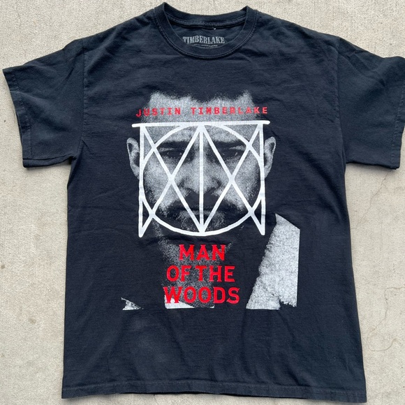 Timberlake Other - Black Graphic Tee - Justin Timberlake - Man of the Woods